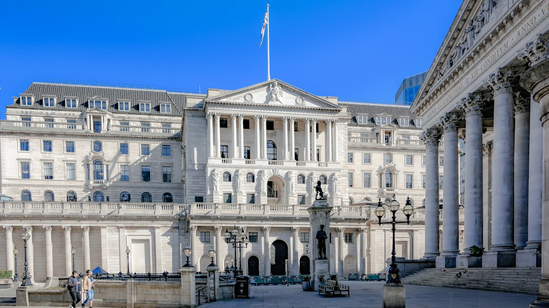 Bank of England facade in London, illustrative image