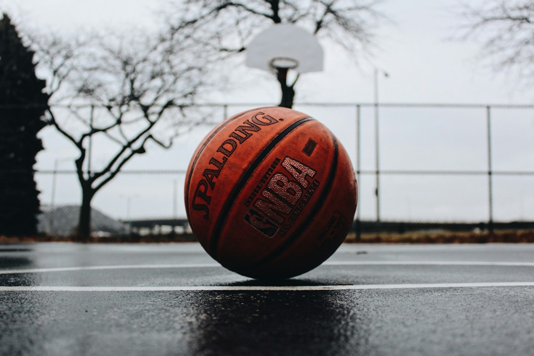 Basketball on a court; illustrative image, not the Fever-Aces playoff game