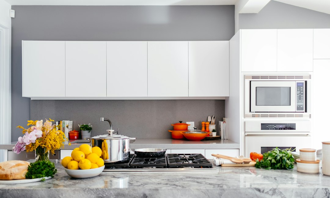 A home kitchen with major appliances
