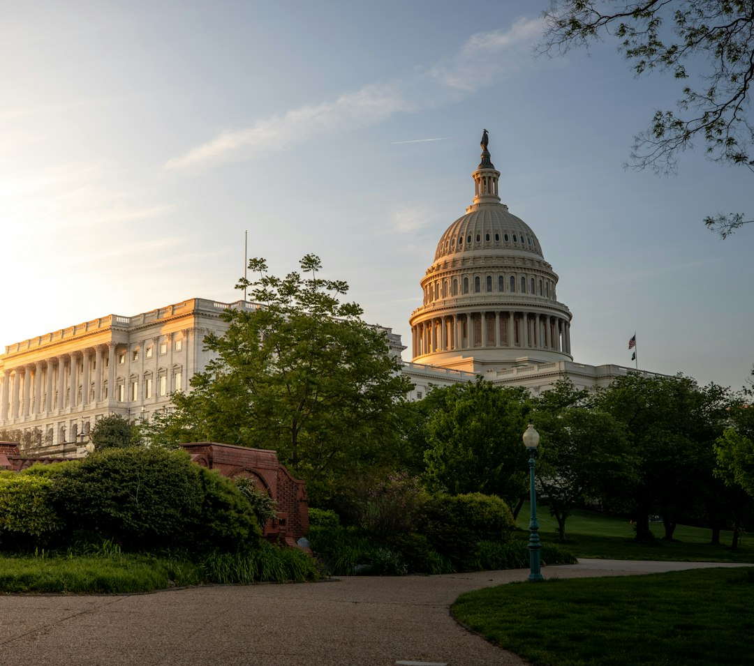 United States Capitol building at sunrise