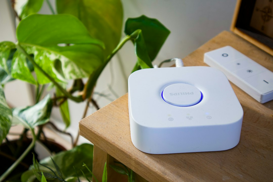 Smart home network hub connected and ready to communicate