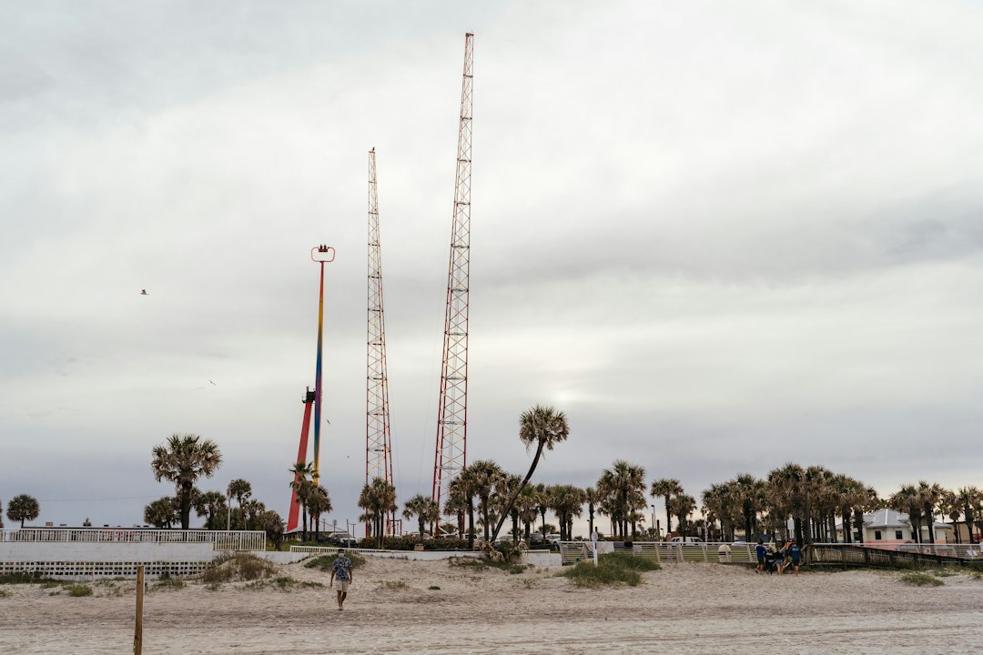 Launch-site tower; illustrative image, not Blue Origin New Glenn