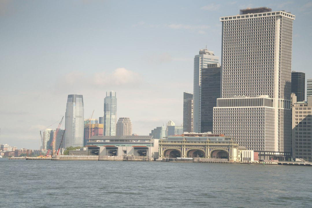 Manhattan skyline seen from the water; illustrative image for U.S. economic data