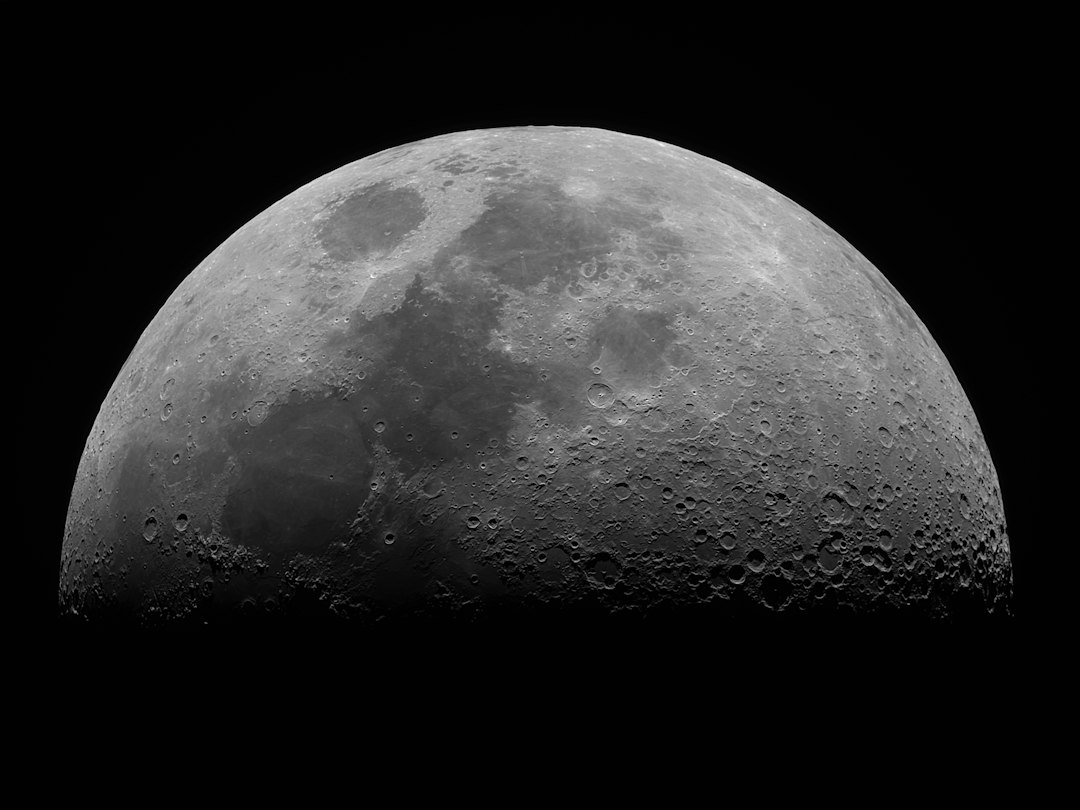 Photograph of the Moon against the night sky; illustrative image, not an Artemis Accords event