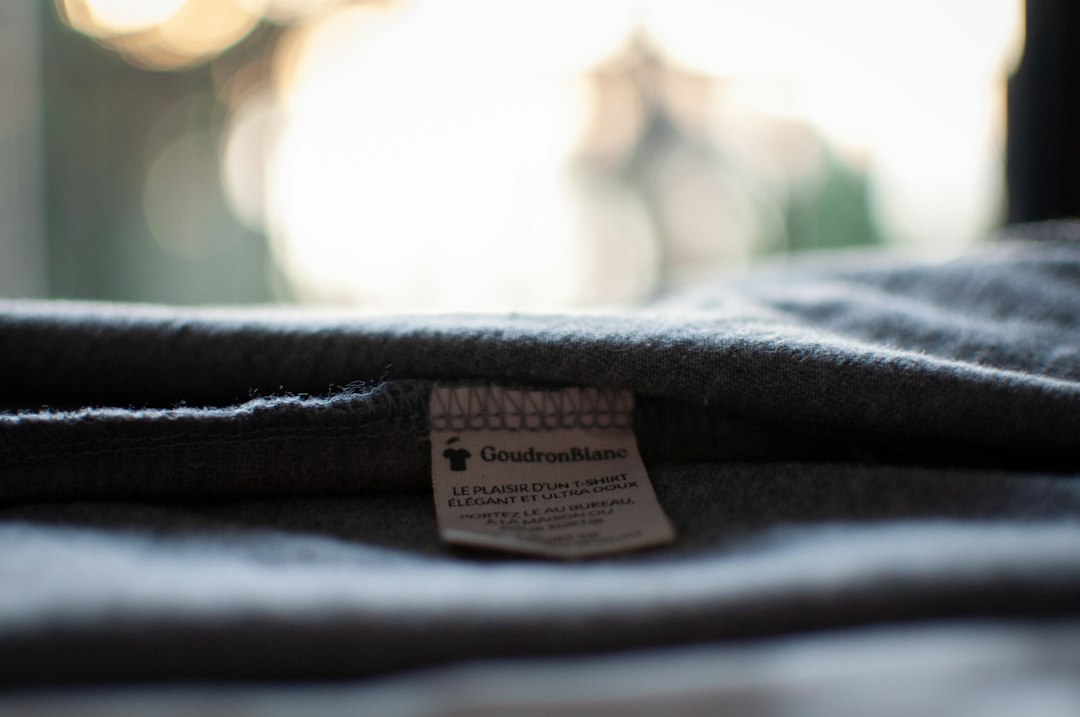 A clothing care label inside a garment