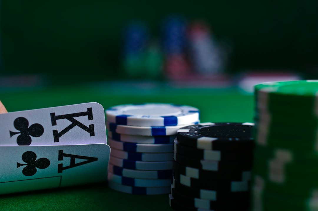 Hands and gaming chips during a friendly game
