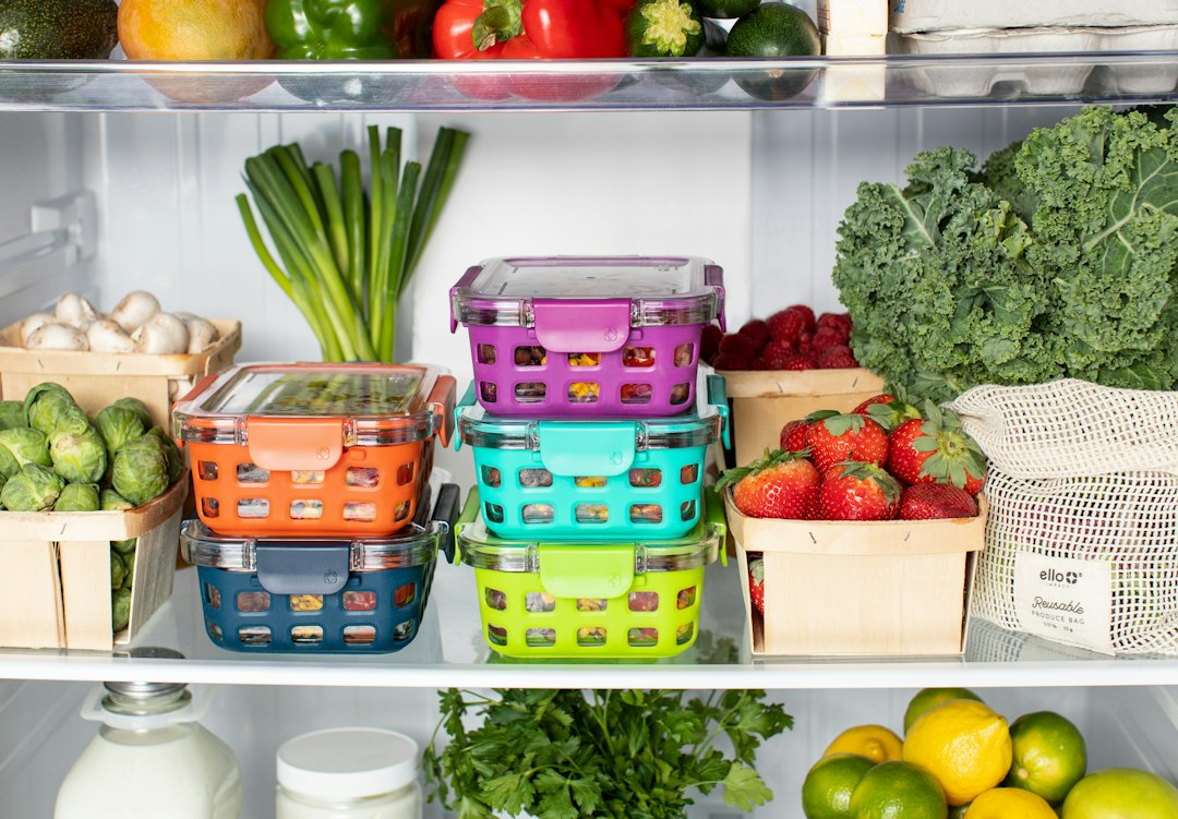 Food stored safely in containers