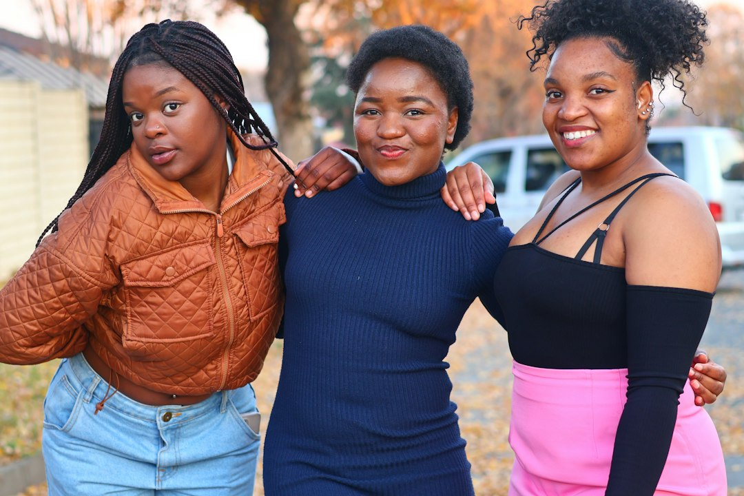 Group of women gathered outdoors in South Africa