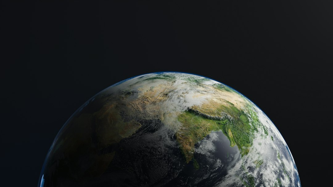 Illustration of Earth seen from space
