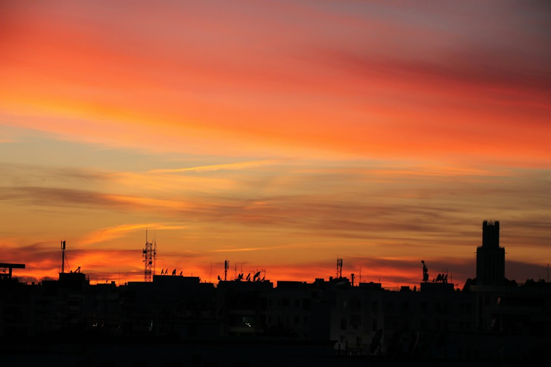 Rabat, Morocco skyline at sunset