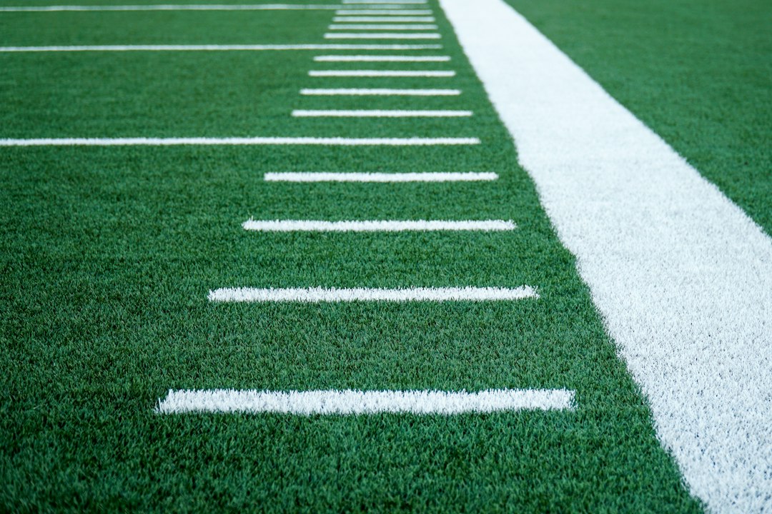 Hash marks along an American football field used as an illustrative image for NFL coverage