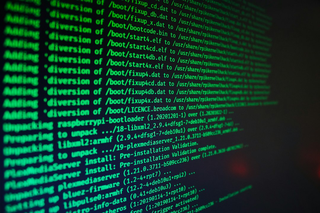 Computer code on a dark screen illustrating Anthropic's cybersecurity program