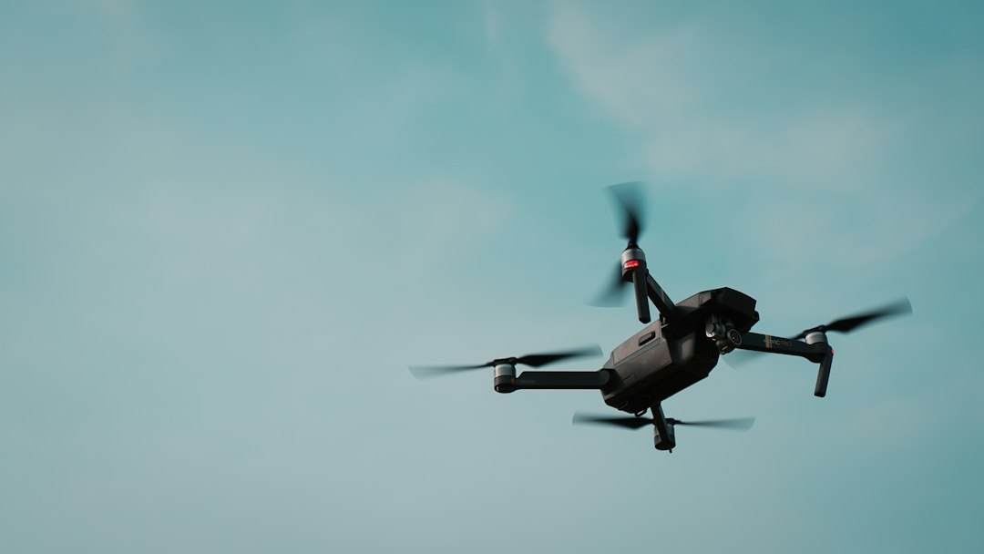 Small drone in flight illustrating autonomous aircraft technology