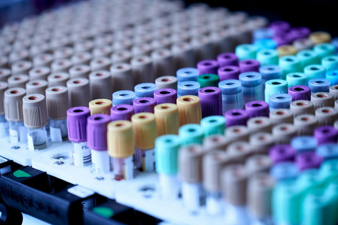 Laboratory blood sample tubes used for medical testing