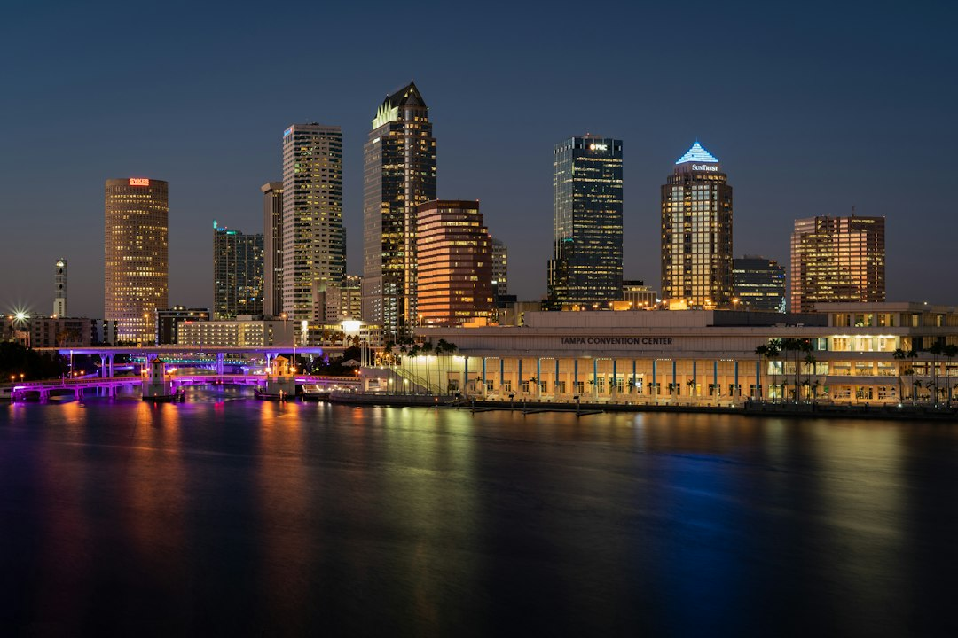 Tampa skyline near a stadium, illustrating the Buccaneers Week 5 win