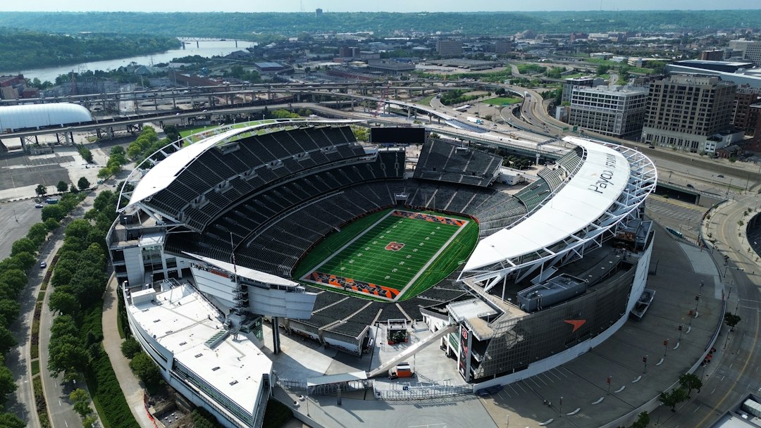 Illustrative football stadium in Cincinnati