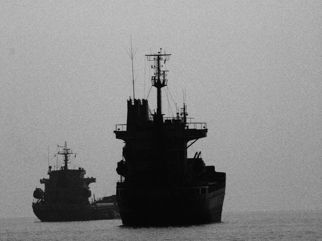 Cargo ships at sea illustrating the drone attack on commercial vessels near Bulgaria