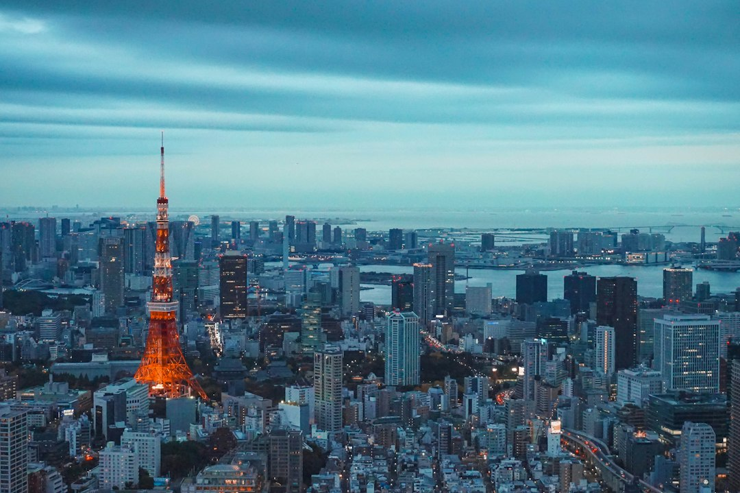 Tokyo skyline and office towers representing Japanese business conditions