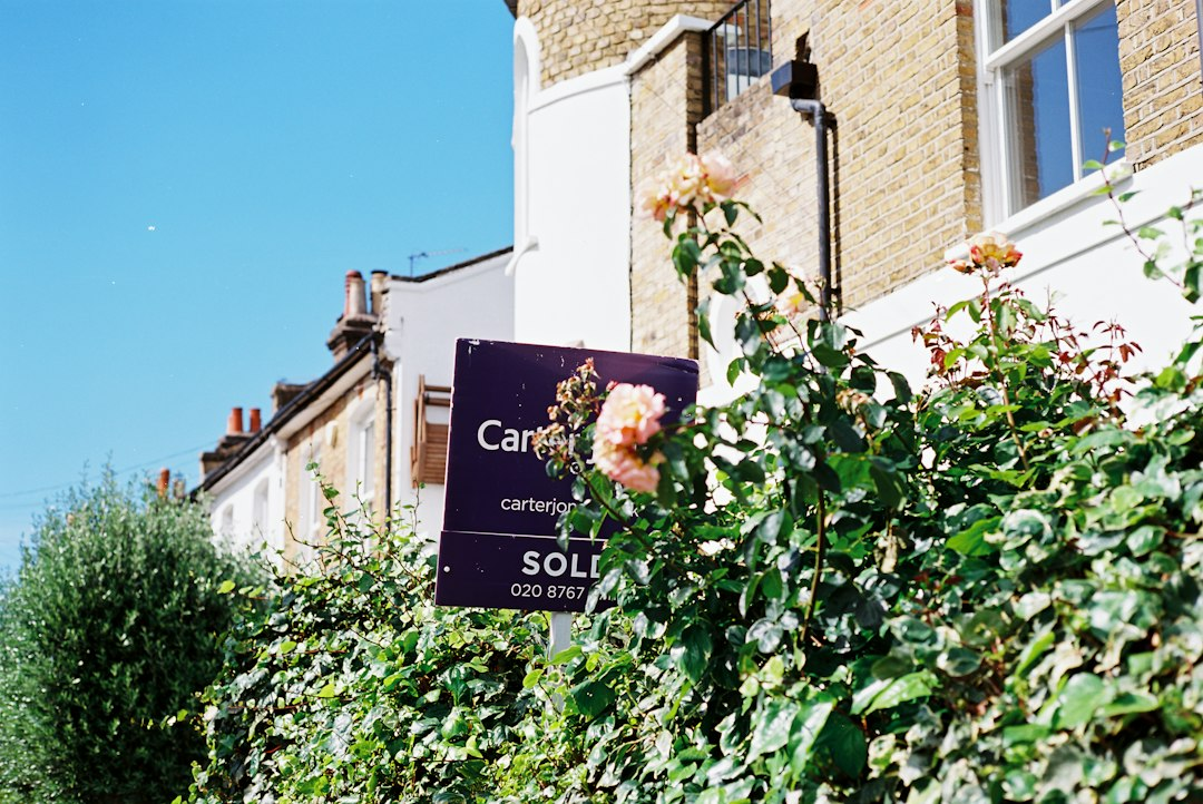 Sold sign outside a residential home