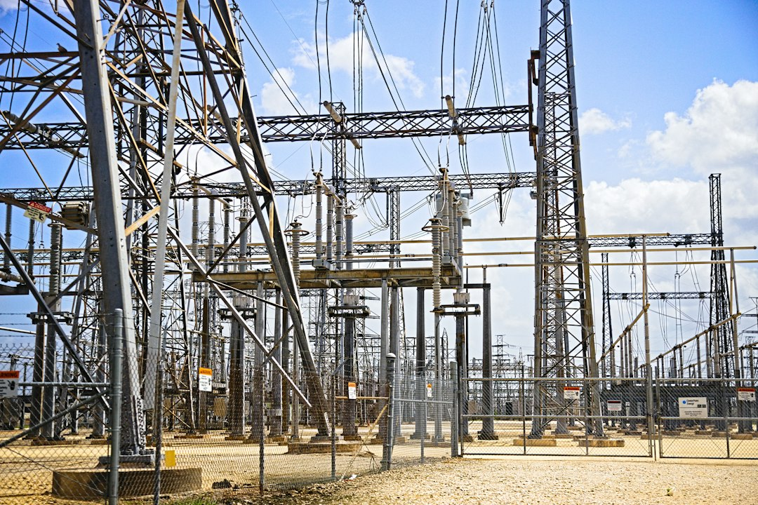 Electrical substation and transmission equipment in the Houston area